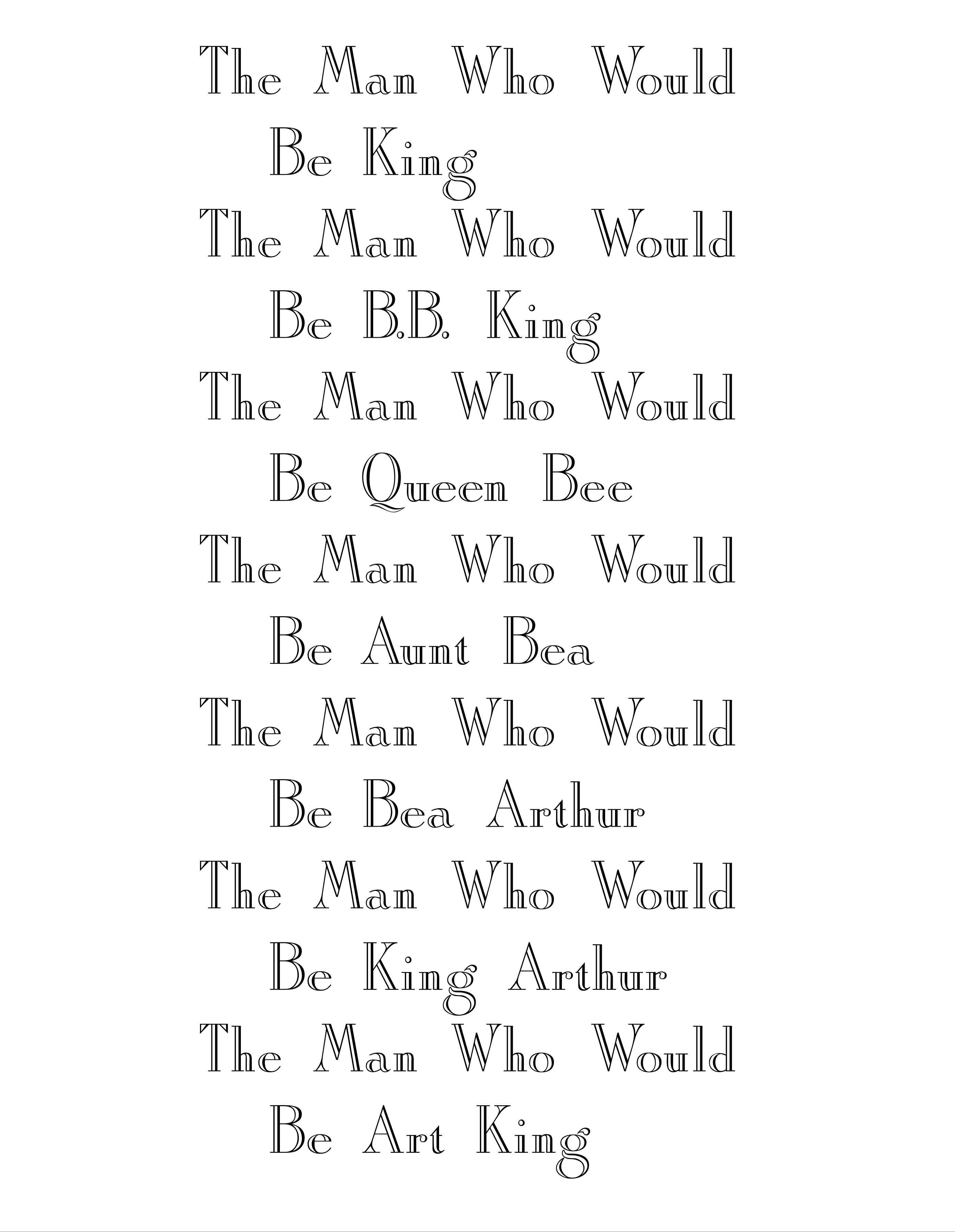 Kay Rosen - The Man, 1989/2011