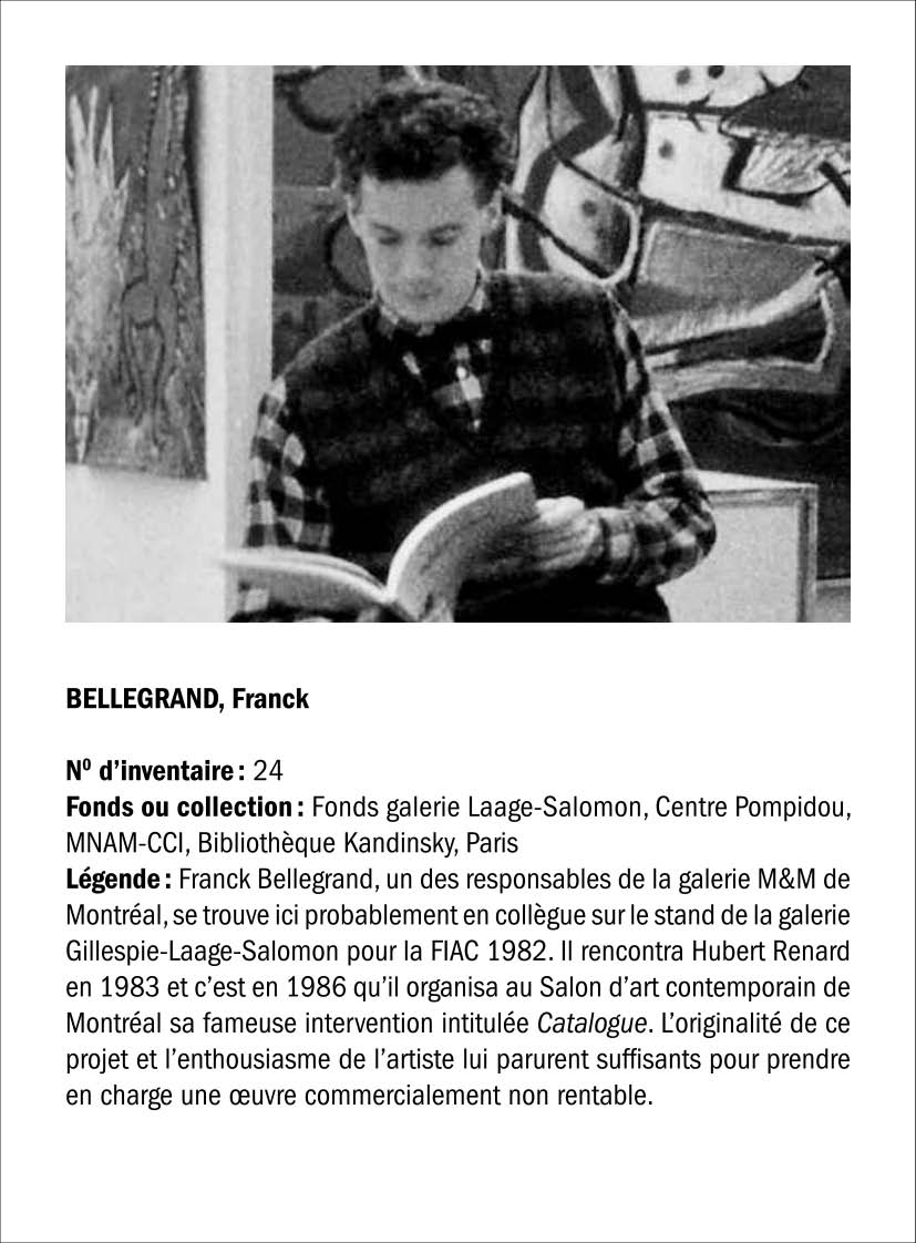 Hubert Renard - Liste des personnages, 2025
