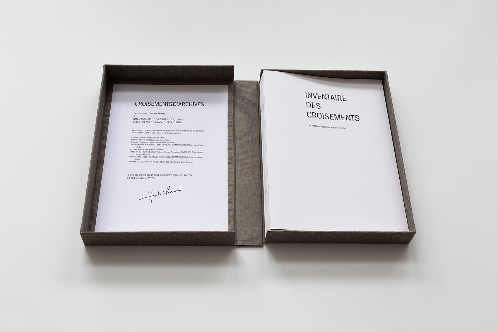 Hubert Renard - Croisements d'archives, 2025