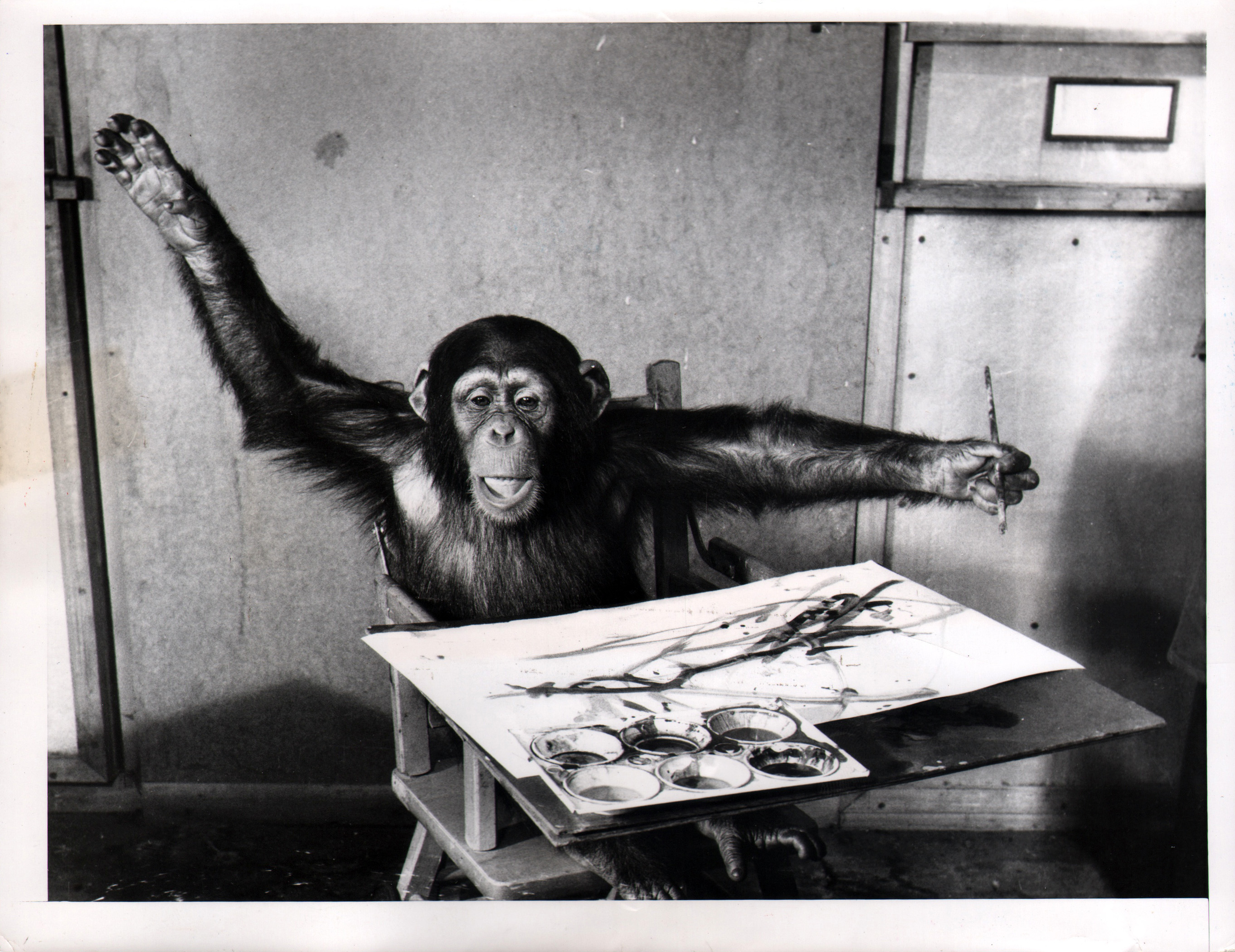 Monkey Business, Too : Rise of the Planet of the AIs  - DALL-E, Kramer, Lisa & Dylan