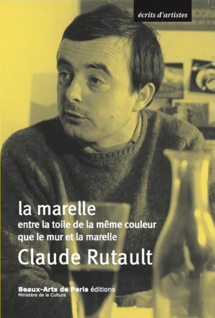 Claude Rutault - La marelle, entre toile de la m�me couleur que le mur et la marelle